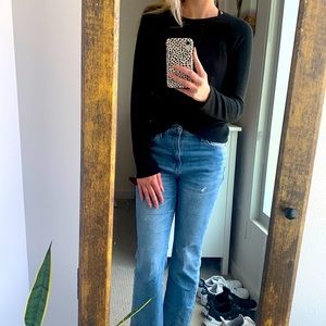 Cozy Knotted Black Shirt